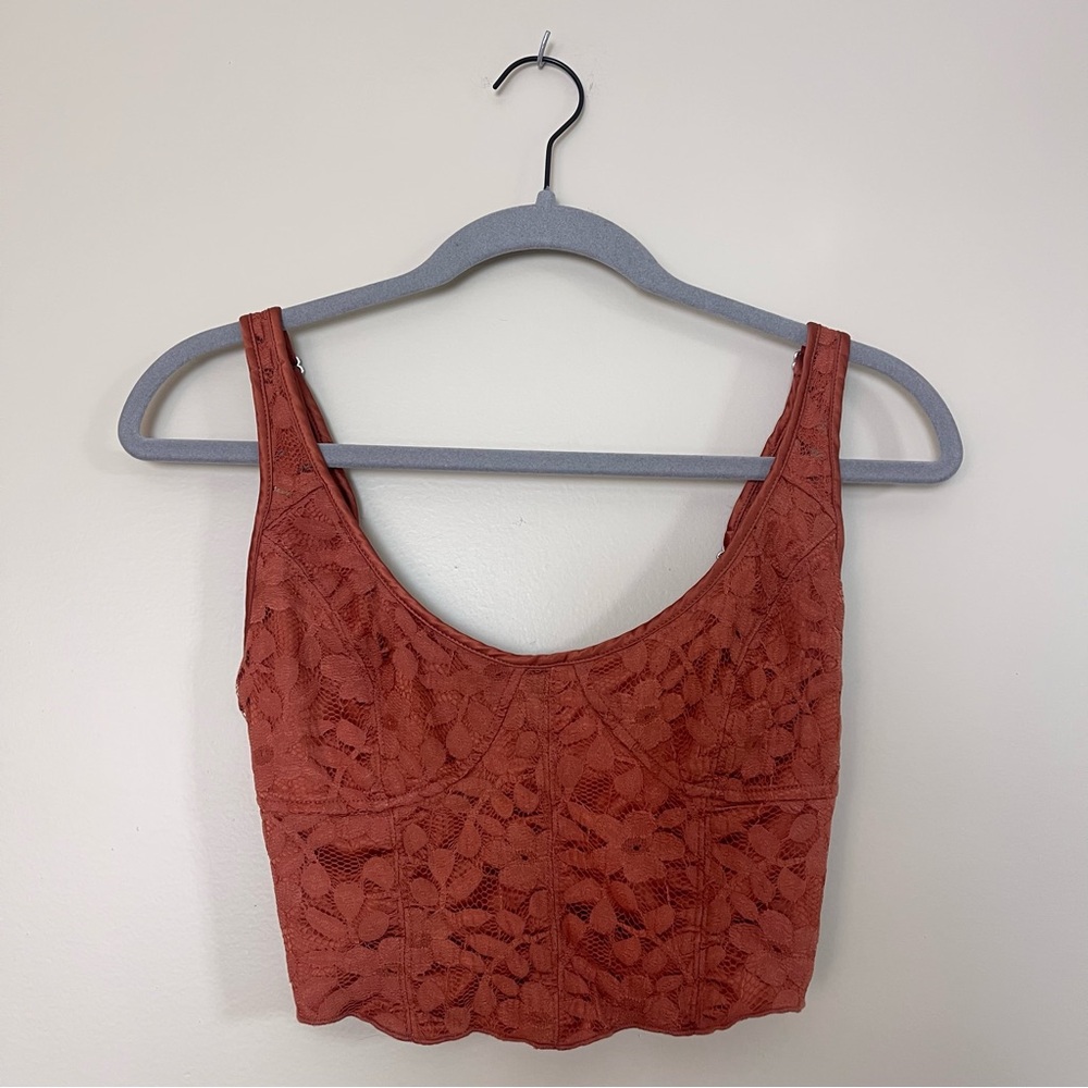 Free People Intimately Rust Corset Bralette | XS